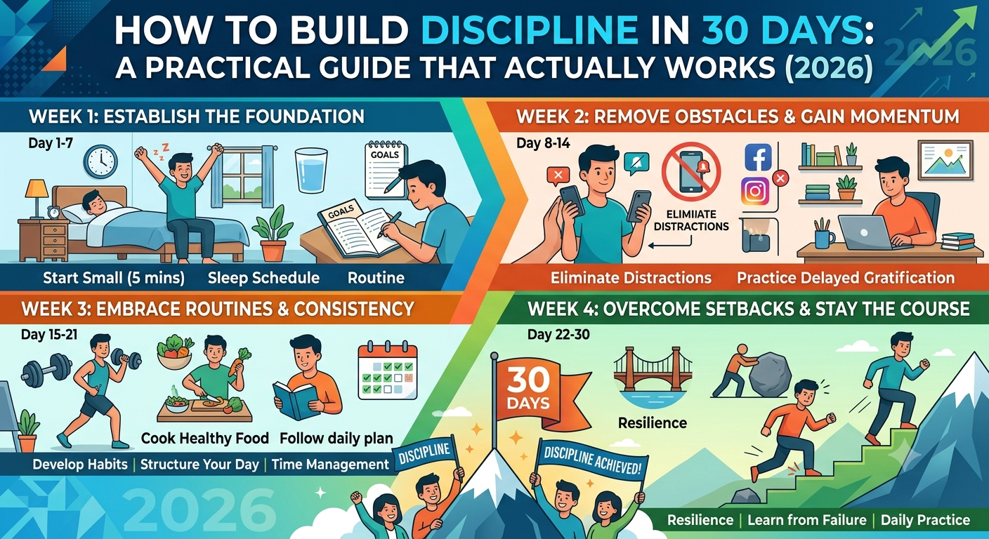 How to Build Discipline in 30 Days: A Practical 2026 Guide