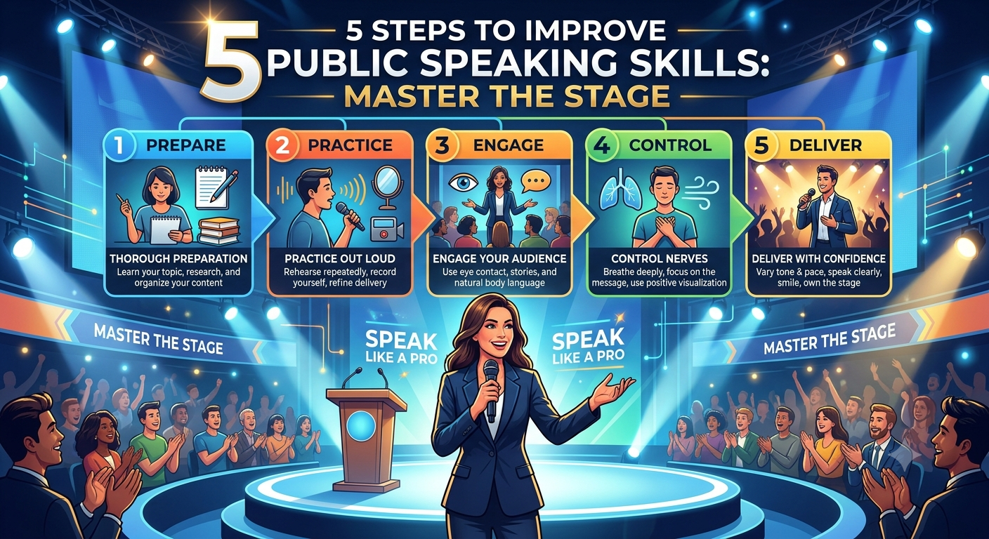 5 Steps to Improve Public Speaking Skills: Master the Stage