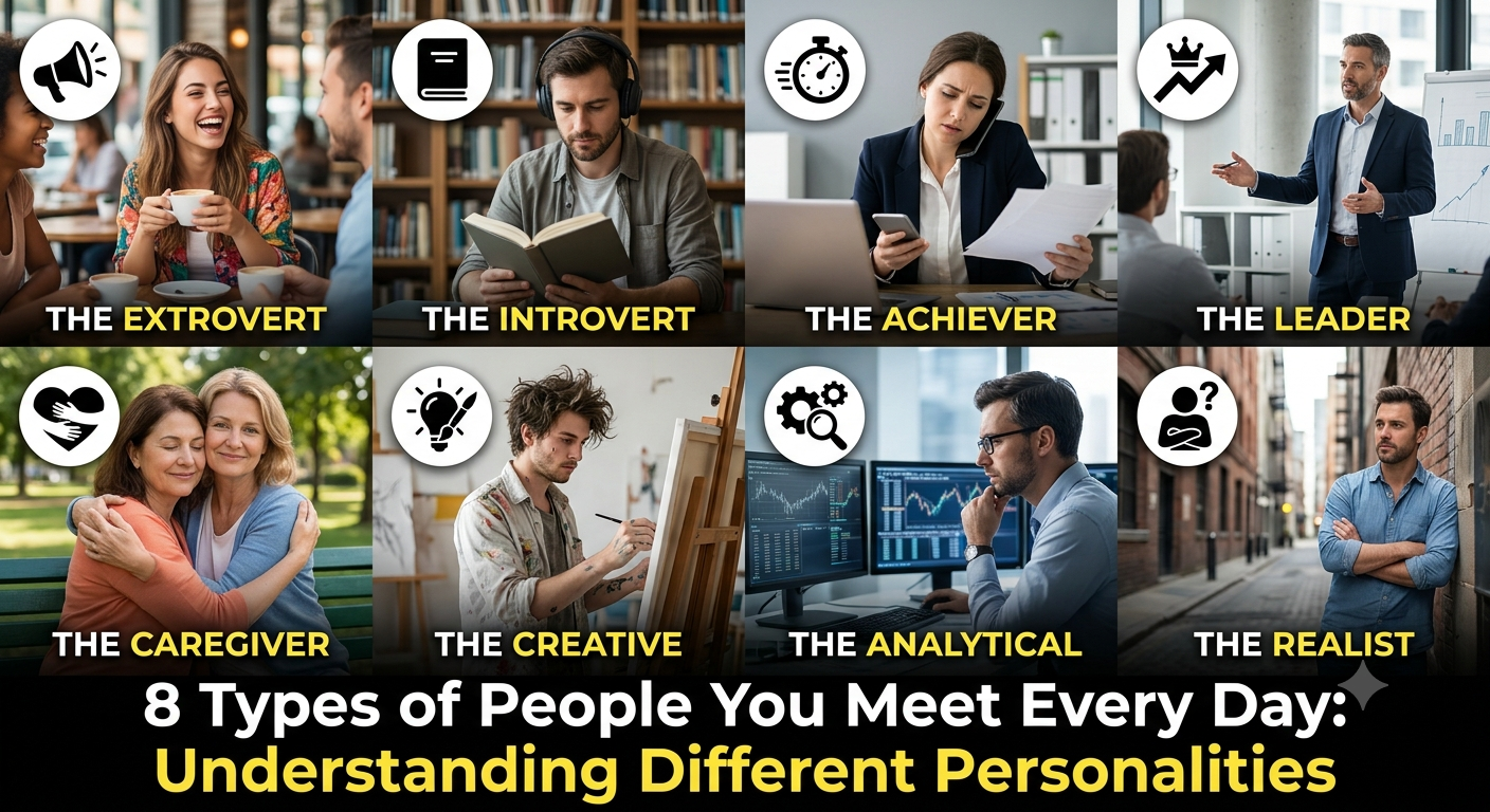 8 Types of People You Meet Every Day: Personality Guide