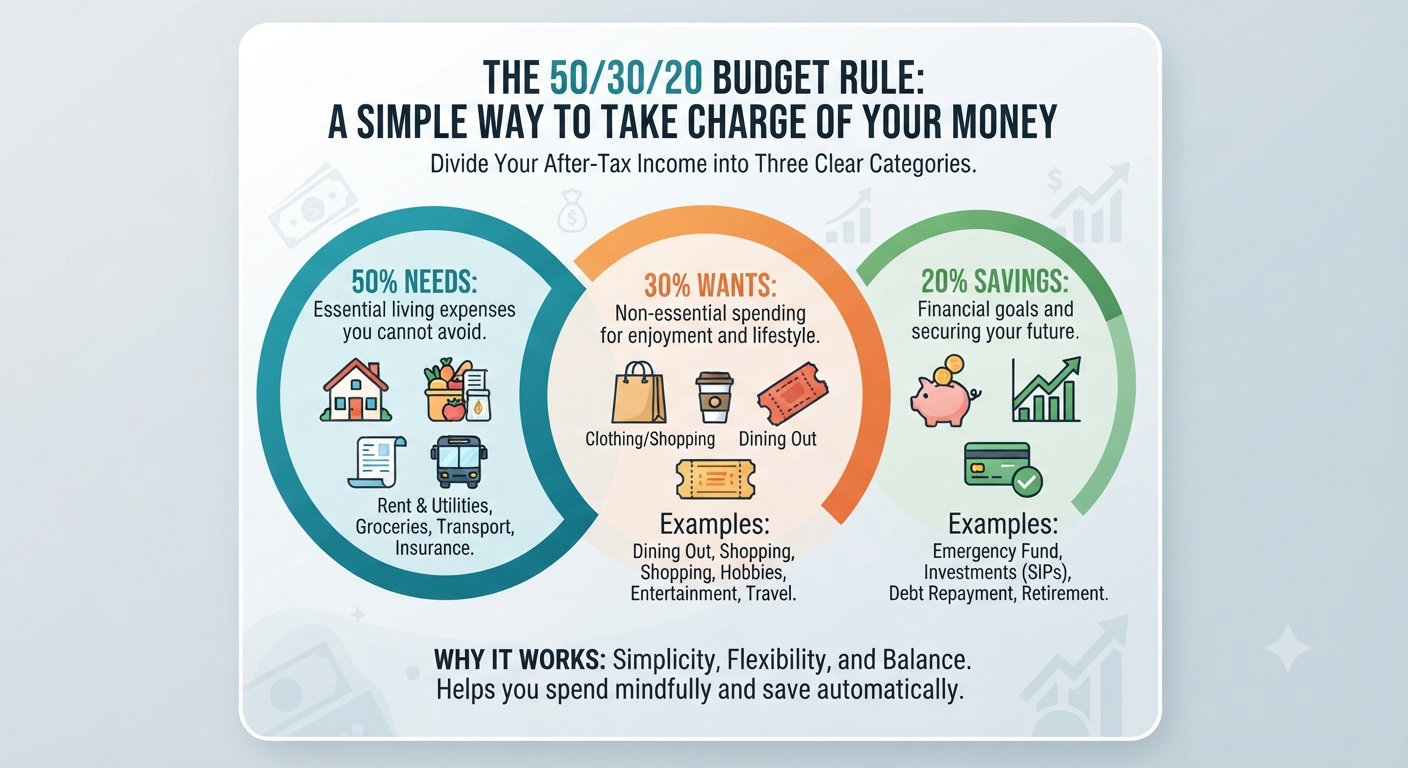 The 50/30/20 Budget Rule: A Simple Way to Take Charge of Your Money