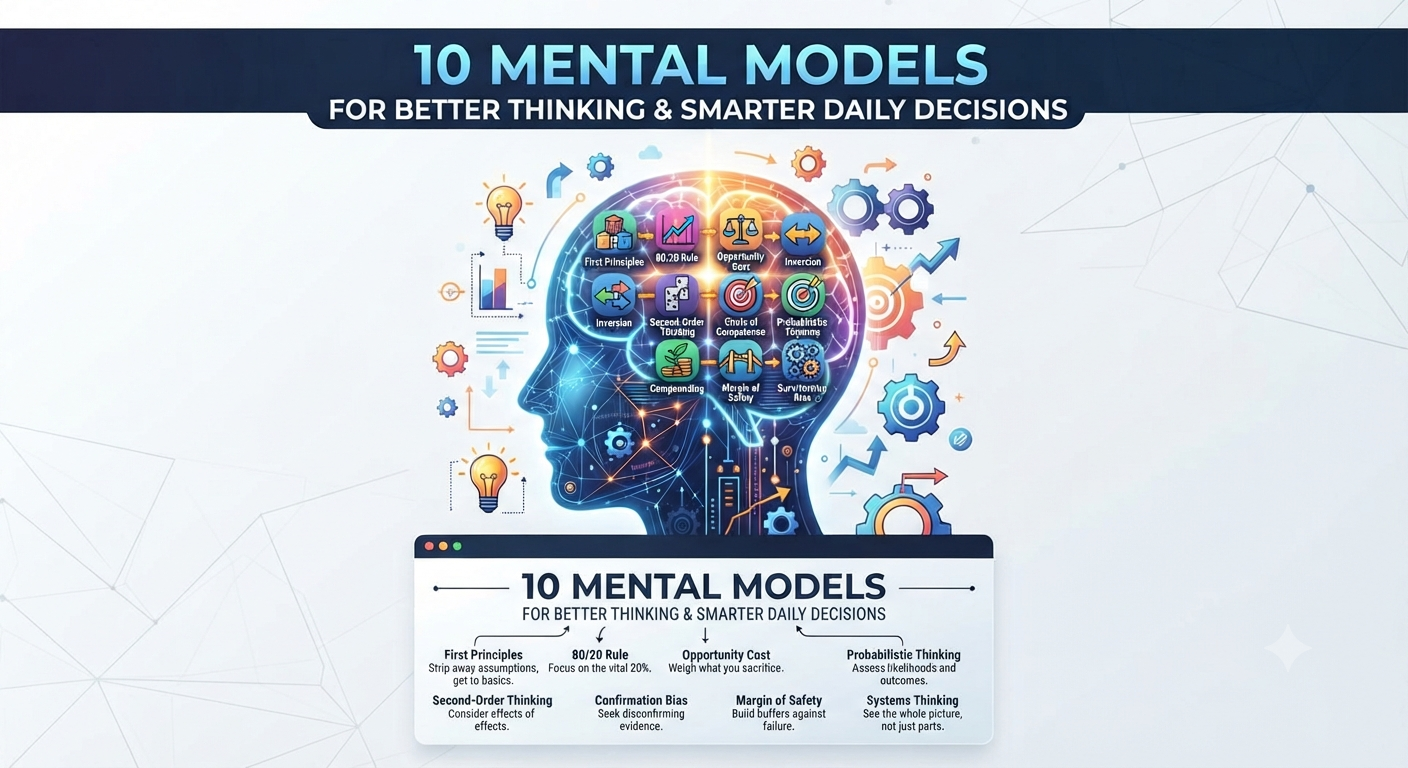 10 Mental Models for Better Thinking & Smarter Daily Decisions