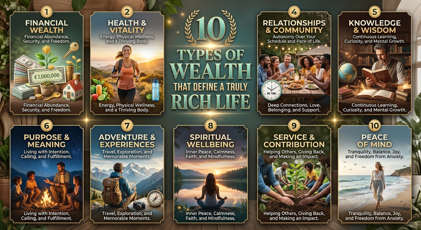 10 Types of Wealth That Define a Truly Rich Life