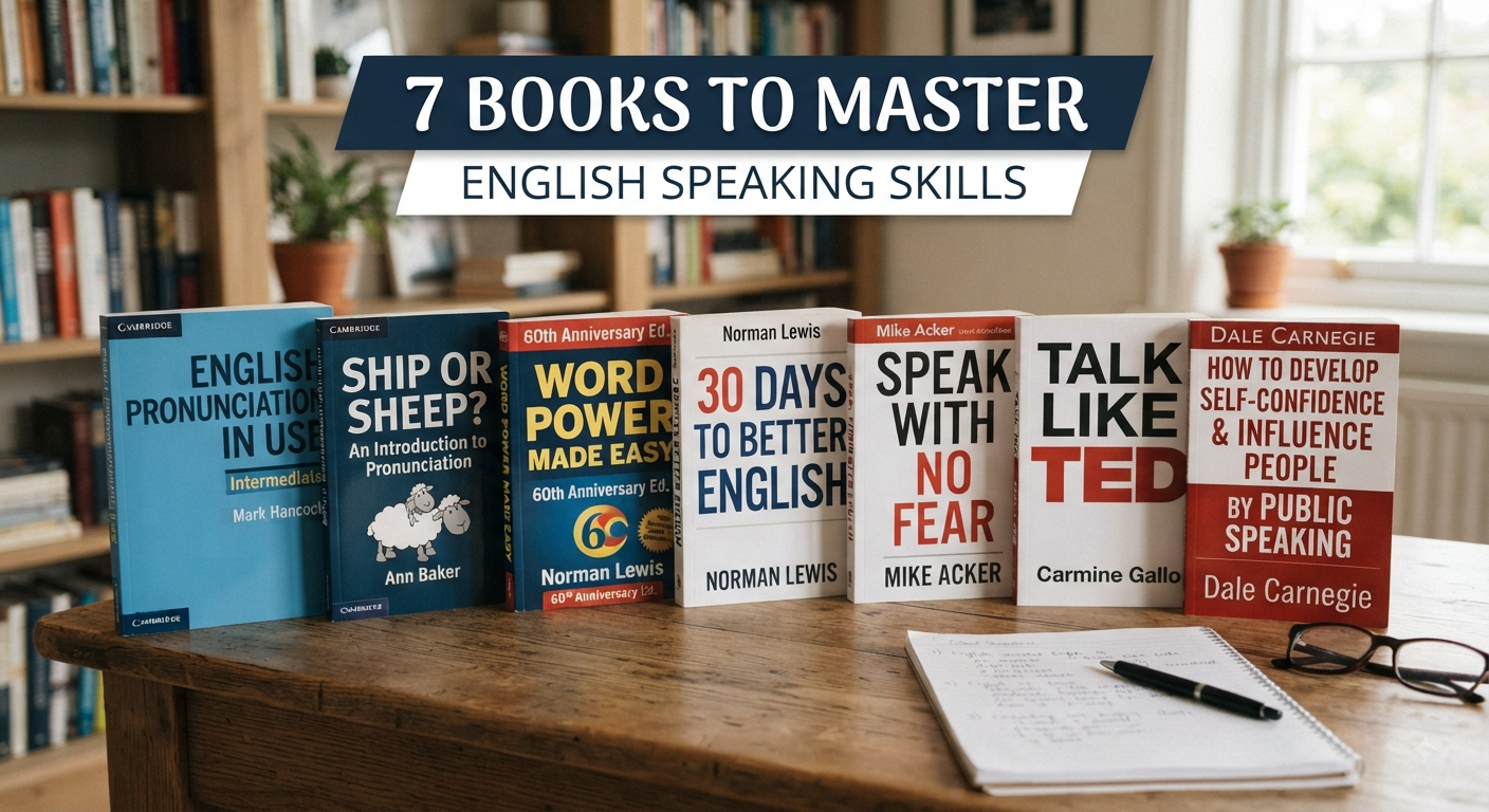 7 Best Books to Master English Speaking Skills & Fluency